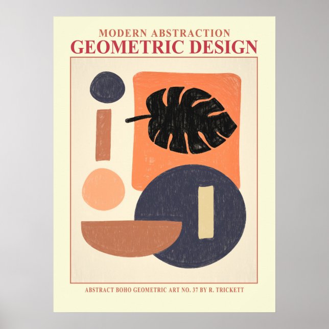 Poster Pôster Abstract Geometric EP No. 7 (Frente)