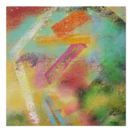 Póster Poster Abstrato brilhante