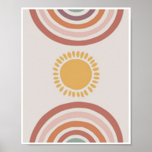 Poster Pôster Abstrato de Crianças do Arco-íris Impressõe