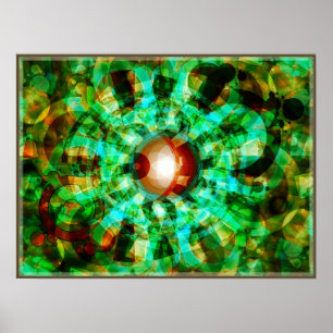 Poster Pôster Abstrax'delic