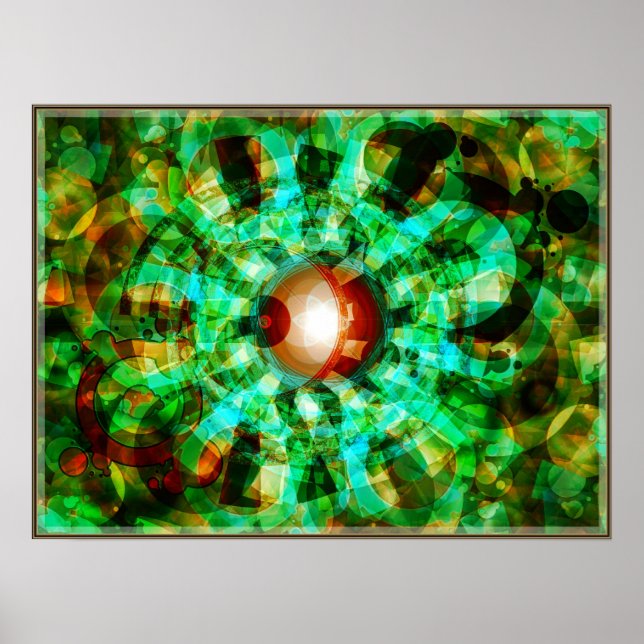 Poster Pôster Abstrax'delic (Frente)