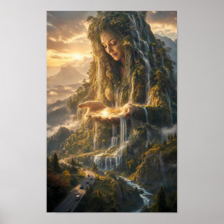 Poster Pôster Águas Douradas da Mãe Terra