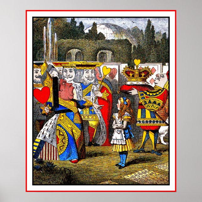 Poster Poster: Alice encontra a Rainha dos Corações (Frente)