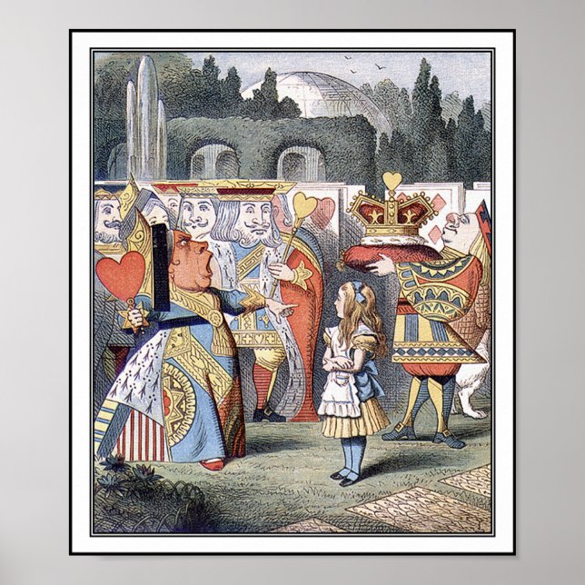Póster Poster: Alice encontra a Rainha dos Corações (Frente)