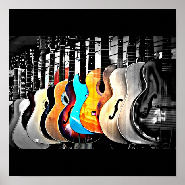 Póster Poster-Ame as Artes-Guitarras 2 (Frente)