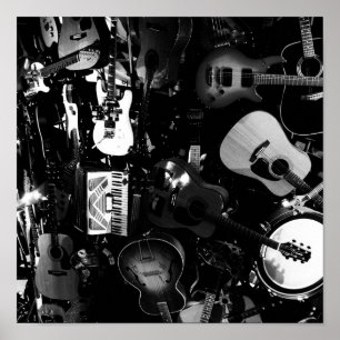 Poster Poster-Amor as Arte-Guitarra