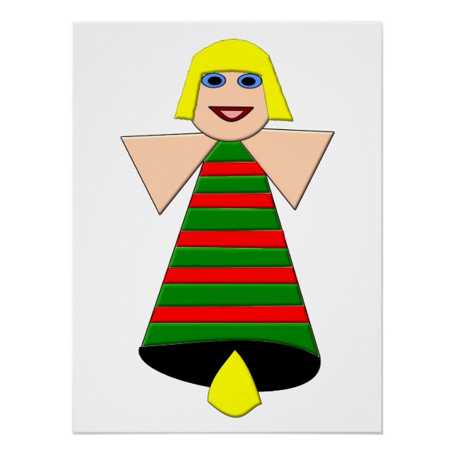 Póster Poster Angel Bell de Natal (Frente)