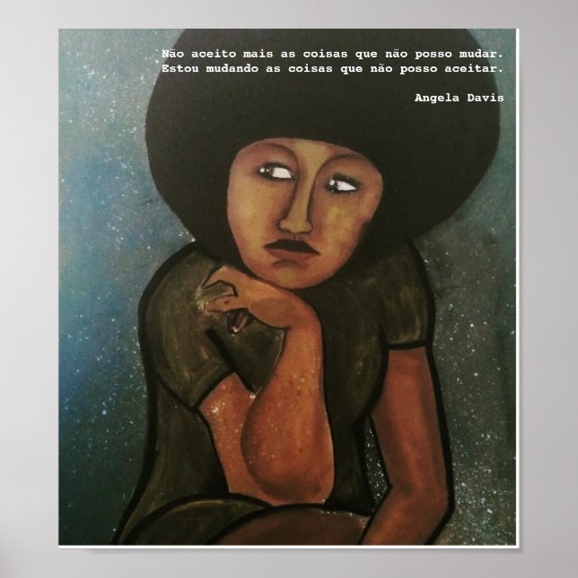Poster Pôster Angela Davis (Frente)