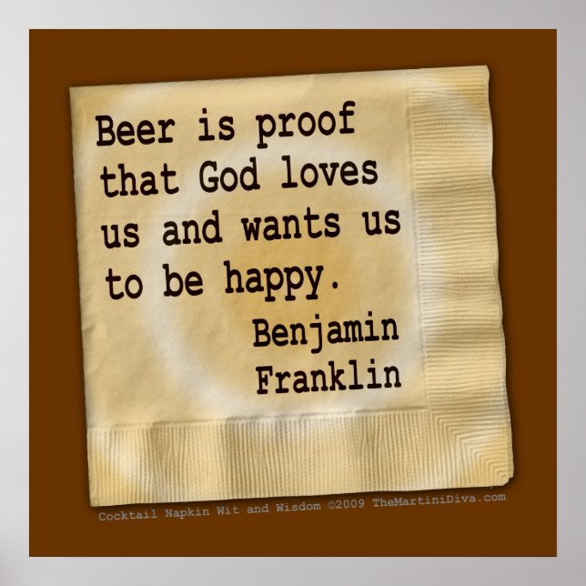 Poster Poster, Arte - Cerveja É Prova (Frente)