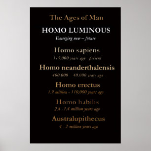 Poster Pôster / Arte de Parede Idades do Homem: