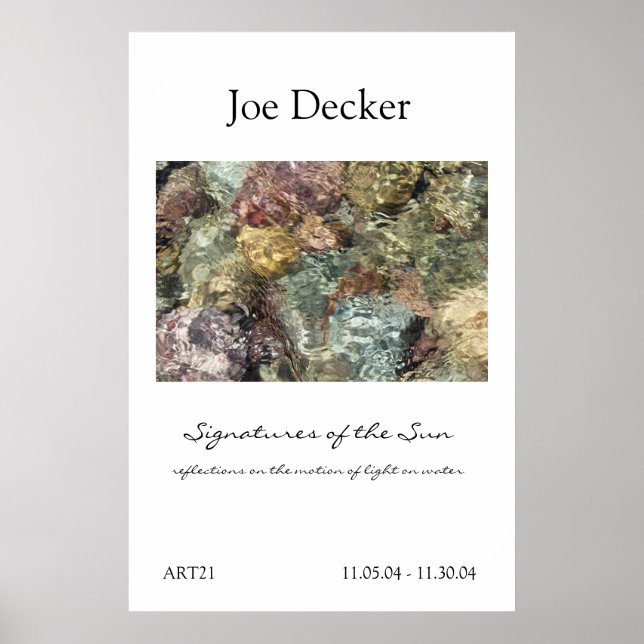 Poster Poster: Assinaturas do Sol/ART21 (Frente)