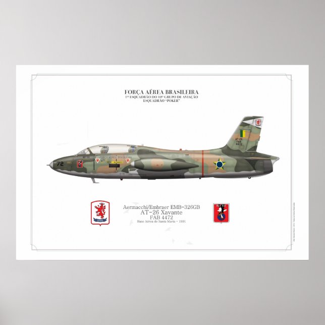 Póster Pôster AT-26 Xavante - FAB (Frente)