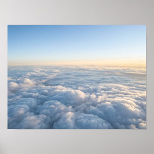 Poster Pôster Atmosférico do Nascer do Sol Acima das Nuve
