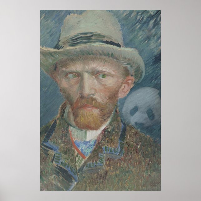 Póster Poster: Autoretrato de Van Gogh com Panda Gigante (Frente)
