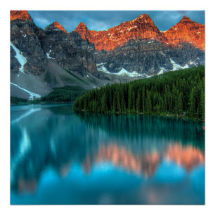 Póster Poster azul do lago mountain do olhar