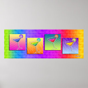 Póster Poster, Banner - Pop Art Margaritas