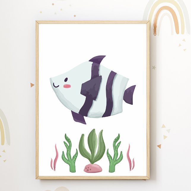 Poster Pôster Berçário de Peixes Decoração de Sala de Cri (Criador carregado)