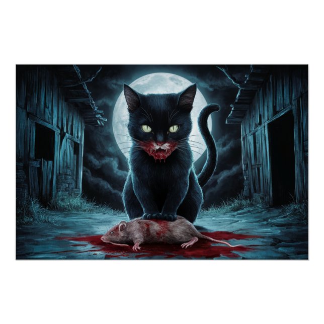 Póster Poster Black Cat and Rat 02 (Frente)