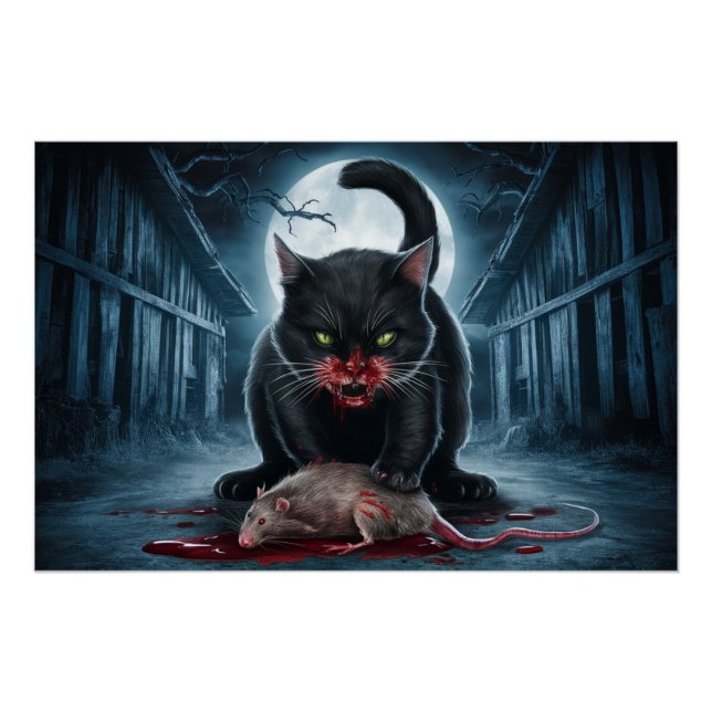 Póster Poster Black Cat and Rat 04 (Frente)