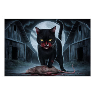 Póster Poster Black Cat and Rat 05