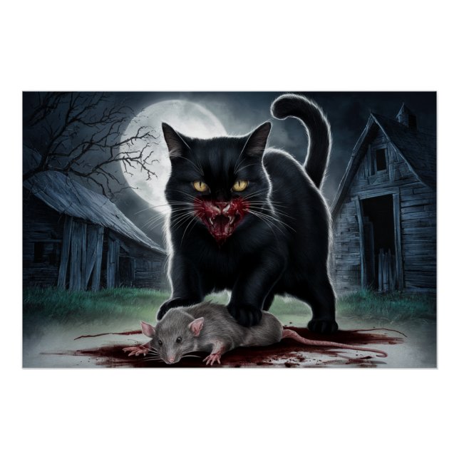 Póster Poster Black Cat and Rat 06 (Frente)