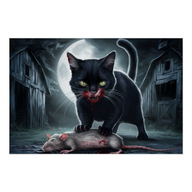 Póster Poster Black Cat and Rat 07 (Frente)