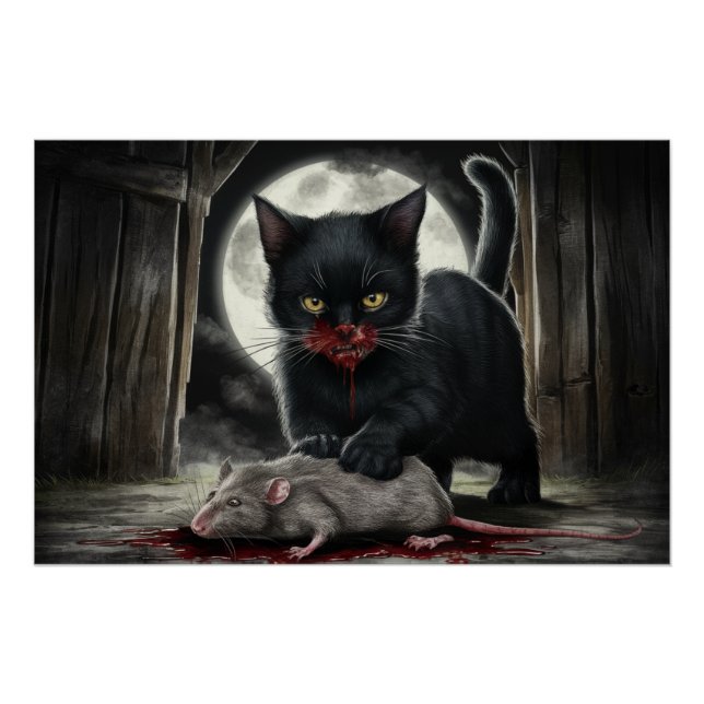 Póster Poster Black Cat and Rat 08 (Frente)