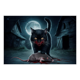 Póster Poster Black Cat and Rat 09