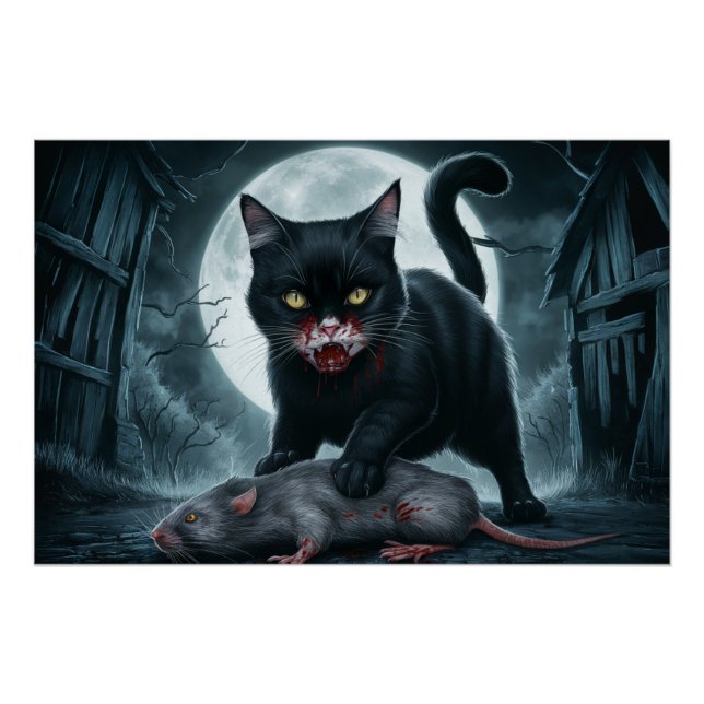 Póster Poster Black Cat and Rat 10 (Frente)