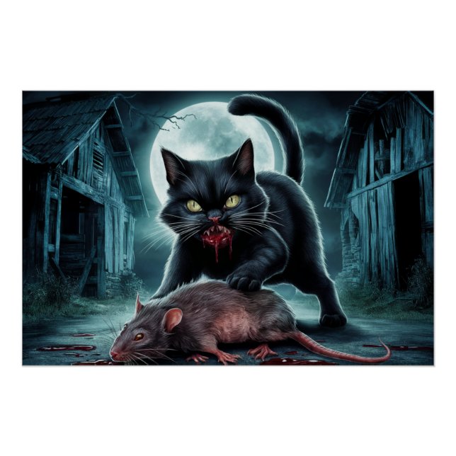 Póster Poster Black Cat and Rat 11 (Frente)