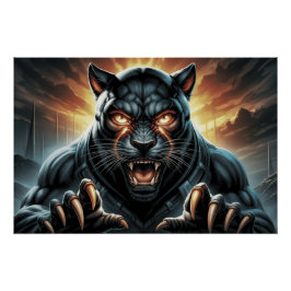 Póster Poster Black Cat and Rat 11 D