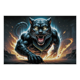 Póster Poster Black Cat and Rat 11 H