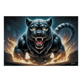 Póster Poster Black Cat and Rat 11 I