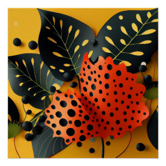 Póster Poster botânico brilhante