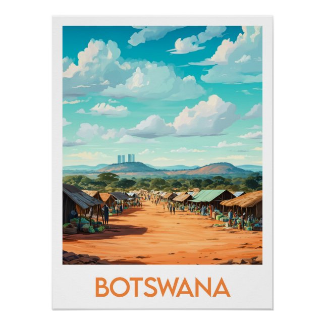 Póster Poster Botswana (Frente)