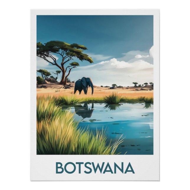 Póster Poster Botswana (Frente)