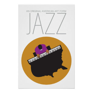 Póster Poster Branco AmeriJazz (18,67" x 28")