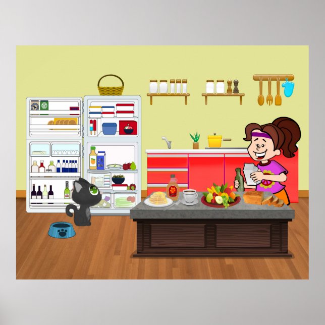 Poster Pôster Breakfast Buddies (Frente)