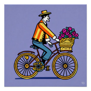 Póster Poster brilhante de bicicleta