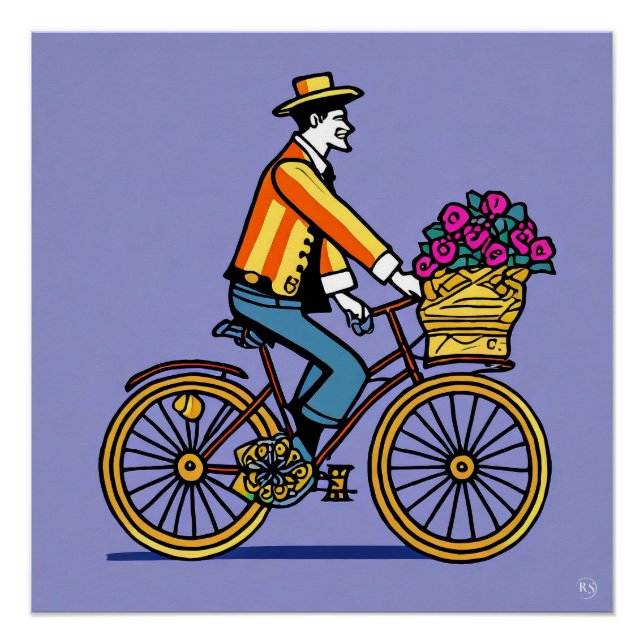 Póster Poster brilhante de bicicleta (Frente)
