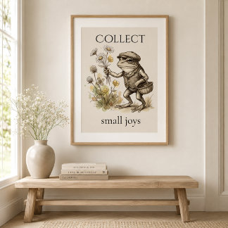 Póster Poster Brilhante de Sapo “Coletar Pequenas Alegria