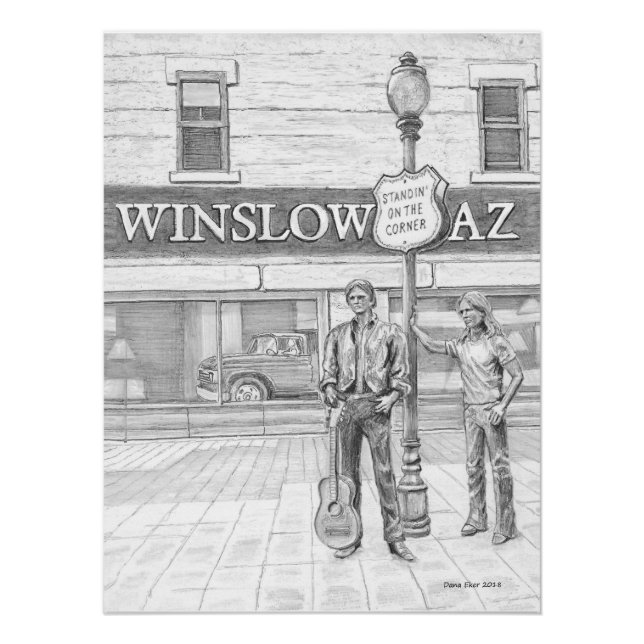 Póster Poster brilhante de STANDIN no canto (Frente)