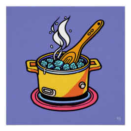 Póster Poster brilhante do cozinhar