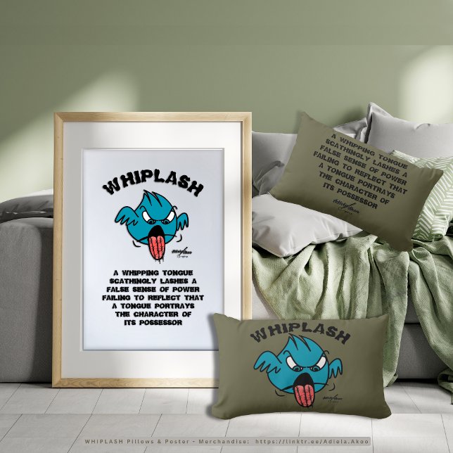 Póster POSTER brilhante do WHIPLASH pela poeta Adiela Ako (WHIPLASH Pillows & Poster by Poet Adiela Akoo. Shop the matching mugs, totes & tees too. Get it now!)