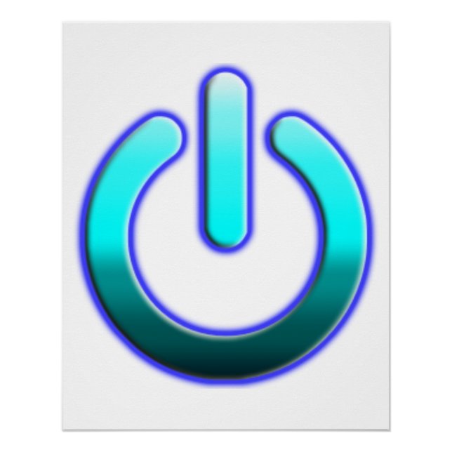 Póster Poster brilhante do Zazzle Power Zer0 (Frente)