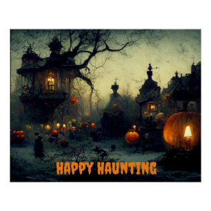 Póster Poster brilhante Halloween