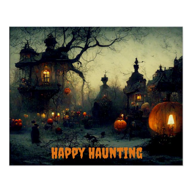 Póster Poster brilhante Halloween (Frente)