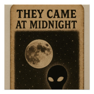 Póster Poster brilhante que eles vieram à meia-noite - Al