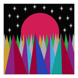 Póster Poster brilhante sunset