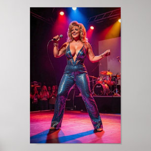 Poster Pôster Brilho de Holofote e Radiância no Palco